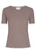 Natalia SS Blouse | Light Brown | Bluse fra Liberté