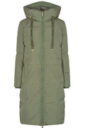 Nova Square Down Coat | Tea | Frakke fra Mos Mosh