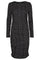 Alma-Long-Dress | Schwarz Silber Dot | Kleid von Liberté