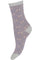 Fashion Socke | Lila / Silber | Glitzersocken von Hype the Detail