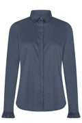 Mattie Flip Shirt | Night Blue | Shirts fra Mos Mosh – nedsat