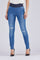 Shantal Pant Ankle Broken | Medium blue | Denim ankel leggings fra Freequent