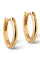 Klassische 8 mm Creolen | Gold | Ohrring aus Emaille