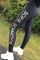 Joanne Leggings | Black & Gold | Logo leggings fra Sofie Schnoor