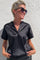Indio Top | Solid Leo Schwarz | Top von French Laundry