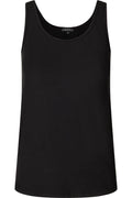 Alma Tanktop | Schwarz | Top mit breiten Trägern von Liberté Essentiel – nedsat