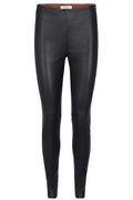 Lucille Stretch Leather Legging | Sort | Læder leggings fra Mos Mosh – nedsat