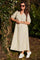 Martine Ss Dress | Gelb Grau Streifen | Kleid von Liberté