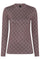Bedruckte Bluse | Braun | Bluse von Hype the Detail
