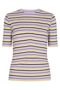 Roberta Ss Blouse | Lavender Yellow Stripe | Bluse fra Liberté – nedsat