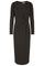 Talia Drapiertes Jerseykleid | Schwarz | Kleid von Co'couture