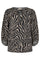 Tidi Blouse l Silver Mink w. Black l Bluse fra Freequent