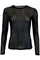 Annie Mesh Bluse | Schwarz | Mesh Bluse von Black Colour