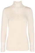 Daisy T-Neck | Creme | Bluse von State Bird – nedsat