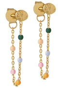 Lola Earring | Dreamy | Kæde øreringe med farvede perler fra Enamel