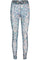 Nilla Legging | Dark Grey White Flowers | Mesh Leggings fra Liberté